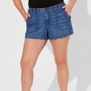 Torrid 3.5 Inch Relaxed Utility Lightweight Mid-Rise Short